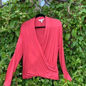 Banana Republic Threadsoft Mock Wrap Top